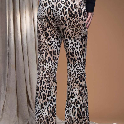 Quần tây beo lụa cát ống loe LM112430 [BST Da Beo]