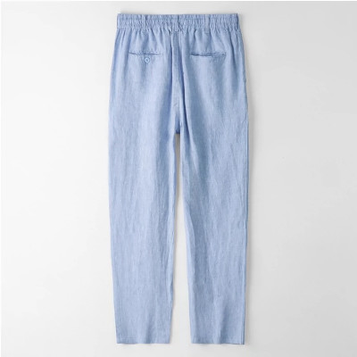 Quần dài nam ống rộng, cạp chun kết hợp khuy khóa trước và dây rút, lịch lãm, Hàn Quốc, trẻ trung QD11