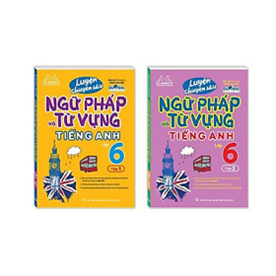 Sách - Global Success Luyện Chuyên Sâu Ngữ Pháp Và Từ Vựng Tiếng Anh Lớp 6 - Combo 2 Cuốn - Có Đáp Án - Minh Thắng