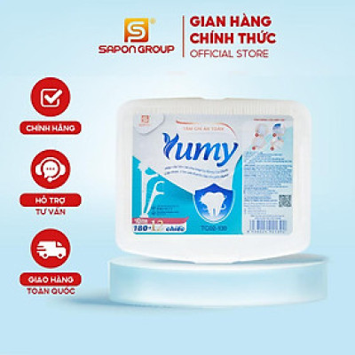 Tăm Chỉ Hộp Cấp YUMY Size L – Combo 12 Hộp x 192 Cây (TC02-139), Dùng Gia Đình, Chỉ Mịn, Không Tưa Sợi