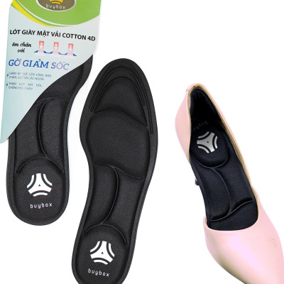 2 cặp lót giày cao gót đa năng 4D cực êm chân, chống thốn gót chân và thấm hút mồ hôi - buybox - BBPK56