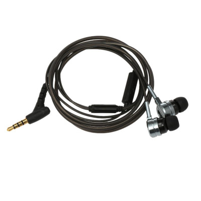 Tai nghe có dây PTM M6 Tai nghe nhét trong di động Tai nghe kim loại 3.5mm Điều khiển đường truyền đa năng có Mic cho di động