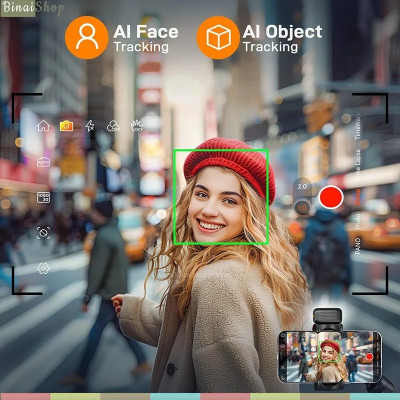 Hohem Isteady V3 - Gimbal Chống Rung Kiêm Gậy Selfie Cho Smartphone, Tích Hợp AI, Điều Khiển Từ Xa, Tải Trọng 300g - Hàng chính hãng