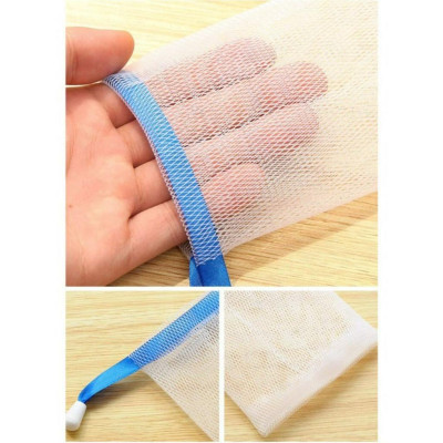 Túi tạo bọt - túi đựng xà bông cục có dây rút, túi đựng xà phòng