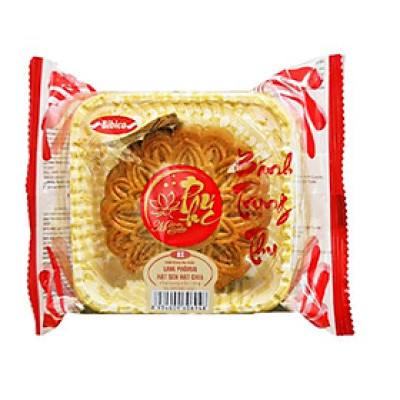 Bánh trung thu Lava phomai hạt sen hạt chia 0 trứng 150 gam 8X Bibica