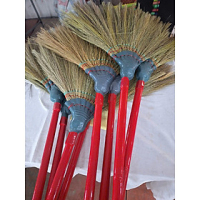 Chổi đót quét nhà, chổi chít  cán trúc rẻ bền đẹp Cao Cấp Đã Làm Sạch Bụi Bông Cỏ