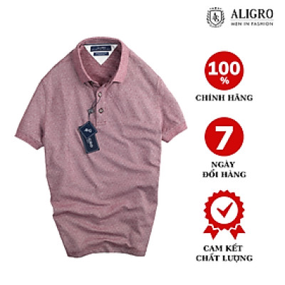 Áo phông nam dệt Aligro ALGPLO45 màu bã trầu