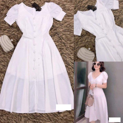 ĐẦM VINTAGE TAY PHỒNG MYMY