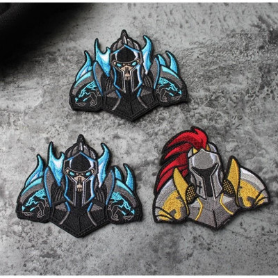 Patch_miếng dán velcro vải hiệp sỹ bóng đêm_chiến binh_chiến thuật