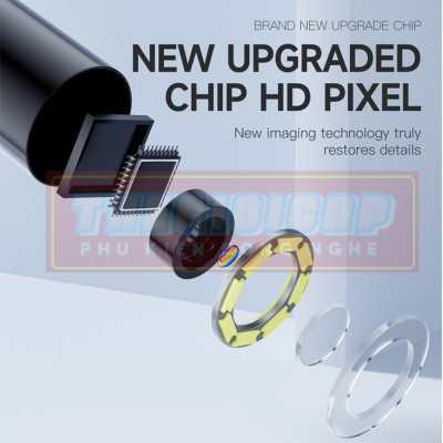 ROGTZ Camera Nội Soi Công Nghiệp Chống Nước Dây Cứng IP67 1080P Màn Hình 2 inch P230 - Hàng Nhập Khẩu