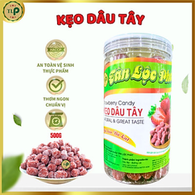 KẸO DÂU TÂY TÂN LỘC PHÁT HŨ 500G