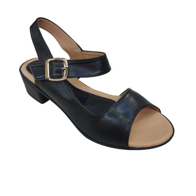 Giày Sandal Nữ Cao Gót HÀ NAM Da Bò Thật Thời Trang Cao Cấp 5cm DNU2135