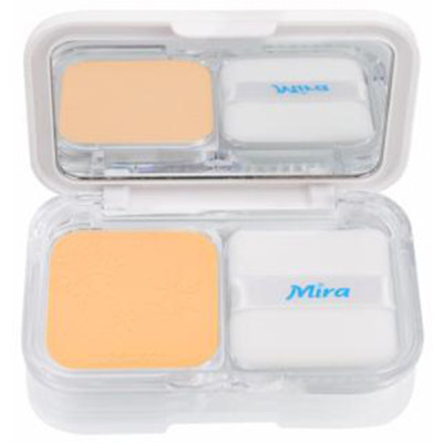 Phấn nén trang điểm siêu mịn Mira Two Way Cake Hàn Quốc 12g No.21 Cream Beige tặng kèm móc khoá