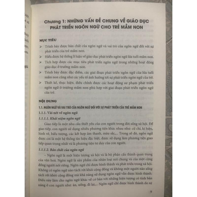 Sách - Giáo trình Tiếng Việt và Phương pháp phát triển ngôn ngữ cho trẻ mầm non