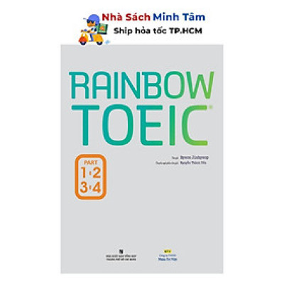 Sách - Rainbow TOEIC - Part 1,2,3,4 (Kèm CD) - Nhân Trí Việt