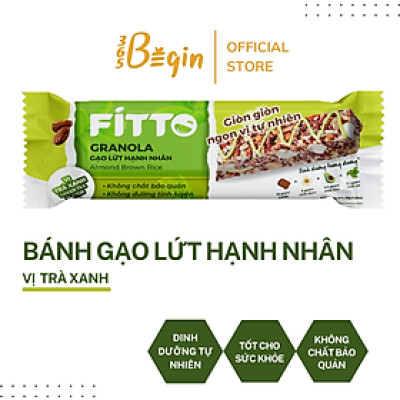 FITTO - GRANOLA GẠO LỨT HẠNH NHÂN - 3 VỊ