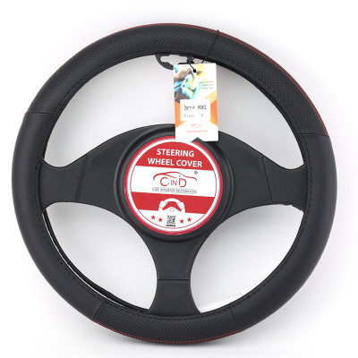 Bọc Vô Lăng CIND 8062 Size M Màu Đen Chỉ Đỏ