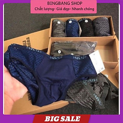  Hộp 5 quần lót Thông hơi dập Máy chất mát chéo đùi