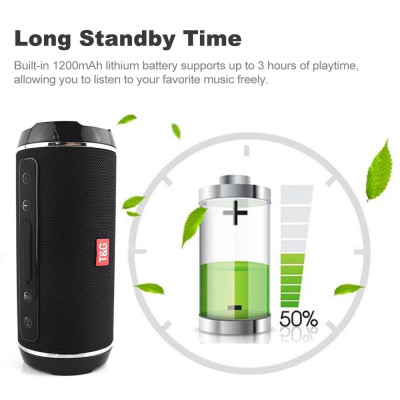  Loa Bluetooth không dây di động 10W âm thanh nổi ngoài trời U Disk TF Đầu đọc thẻ T&G 116 