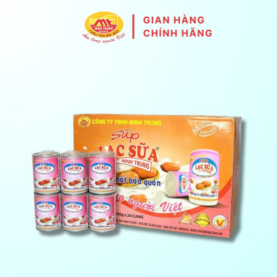 Súp lạc sữa Minh Trung 250g - Súp Lạc Sữa 24 (thùng 24 lon)