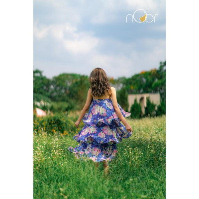 Váy Hai Dây Hoa Bồng Bềnh Lilac Thương Hiệu nOor - NV555