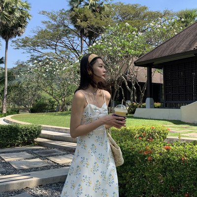 Đầm maxi đi biển, du lịch, sự kiện... loại đẹp, hàng chuẩn Quảng Châu, dọn kho siêu tốt, váy maxi hoa nhí 2 dây màu sáng, họa tiết nhẹ nhàng, nữ tính | MX054