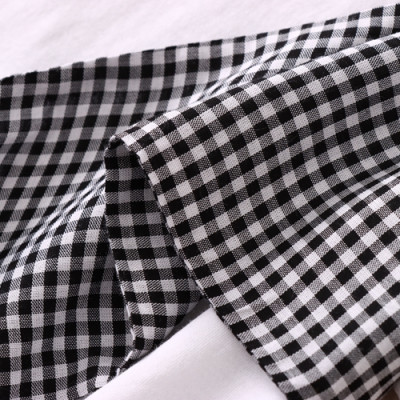 Áo thun nữ cổ tròn thiết kế giả yếm thắt nơ thời trang, chất thun mềm co giãn Haint Boutique A10