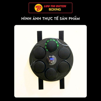 Máy đấm bốc gắn tường tại nhà, máy tập boxing theo nhạc - 6 điểm đấm 44cm - Kết nối bluetooth - Lừu Thị Duyên Boxing
