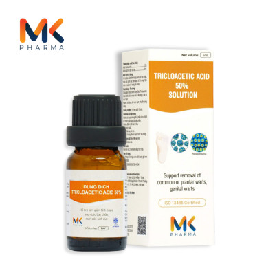 Dung dịch Tricloacetic acid 50% Hỗ trợ loại bỏ sùi mào gà, mụn cóc