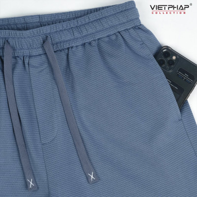 Quần Short Thun Nam VIỆT PHÁP Form Suông Chất liệu cotton thoáng mát co giãn tốt 93301