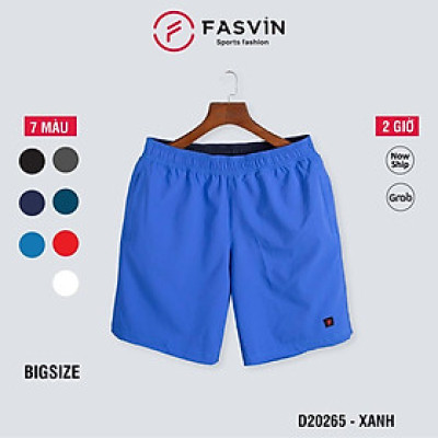 Quần short Big Size thể thao nam Fasvin D20265.HN chất liệu mềm mịn, co giãn