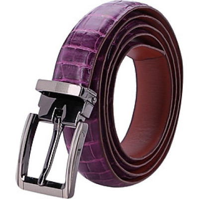 Thắt Lưng Nữ Da Cá Sấu Huy Hoàng HT5211 - Tím