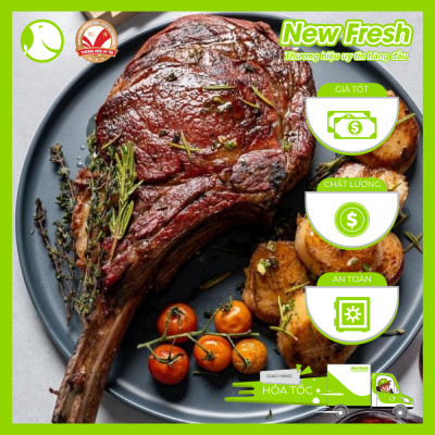 Sườn Cừu Úc Cao Cấp Có Xương Sống Cắt Lát - Túi 1Kg