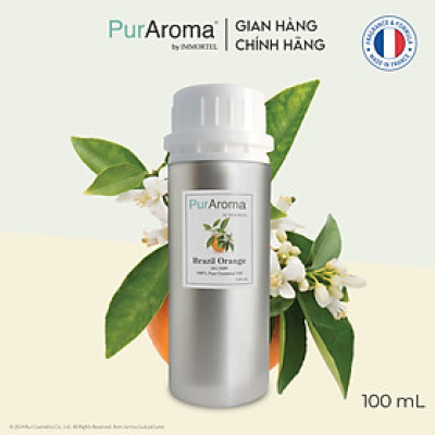 (Đậm Đặc | Chai Lớn) Tinh dầu HOA CAM BRAZIL nguyên chất PurAroma by IMMORTEL - Chính hãng Pháp