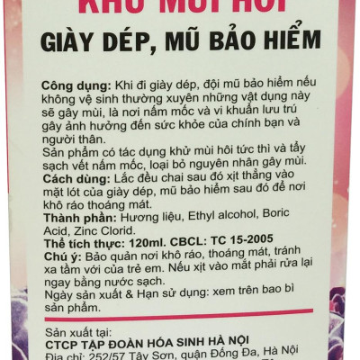 Chai xịt khử mùi hôi giày dép,Mũ bảo Hiểm hando Kèm khăn lau chuyên dụng