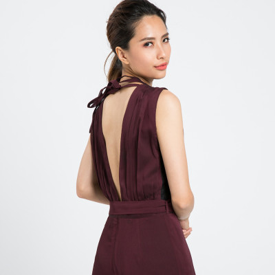 Áo Liền Quần Jumpsuit Hity DRE074 - Tím Mận Plum