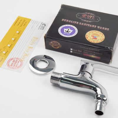 Vòi hồ - vòi máy giặt Eurolife EL-118 (Trắng bạc)