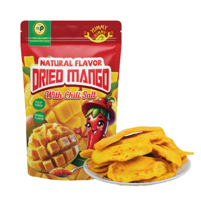 Xoài Sấy Dẻo Muối Ớt Tân Lộc Phát Túi 50g Trái Cây Sấy Dẻo Yêu Thích