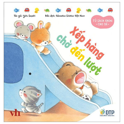 Sách - Tủ Sách Ehon Cho Bé - Xếp Hàng Chờ Đến Lượt - Bìa Cứng