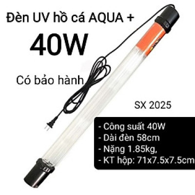 Đèn UV 40W AQUA SUV+ Diệt Khuẩn, Rêu Tảo Hồ Cá Koi , Xử Lý Nước Thải, Nước Sinh Hoạt Trong 7 Ngày