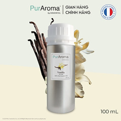 (Đậm Đặc | Chai Lớn) Tinh dầu HƯƠNG VANI nguyên chất PurAroma by IMMORTEL - Chính hãng Pháp