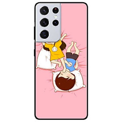 Ốp lưng dành cho Samsung Galaxy S21 Ultra mẫu Couple Ngủ
