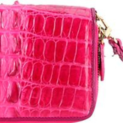 Ví Nữ Da Cá Sấu Nhiều Ngăn Gai Huy Hoàng HT3283 (11 x 22 cm) - Hồng