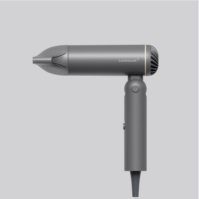 Máy Sấy Tạo Kiểu Tóc Gấp Gọn LocknLock ENA626GRY Công Nghệ Ion Âm, Hàng Chính Hãng, 1300W - JoyMall