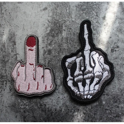 Patch_velcro ngón tay giữa dán quần áo_ba lô túi xách