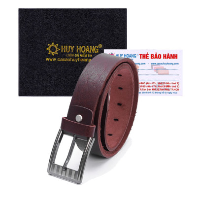 HT4104-05-06 - Thắt lưng nam Huy Hoàng da bò 1 lớp 3,5P màu da, đen, nâu