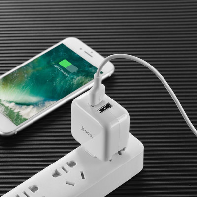 Cục Sạc HOCO C54 2 CỔNG 2A  + Tặng Gía Đỡ Điện Thoại - Chính Hãng 