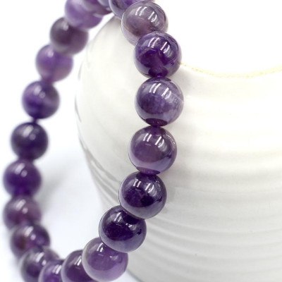 Vòng Tay Phong Thủy Đá Thạch Anh Tím 8MM
