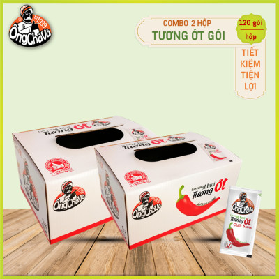 Combo 2 Hộp 240 Gói Tương Ớt Gói Ông Chà Và 10gr (Chili Sauce)