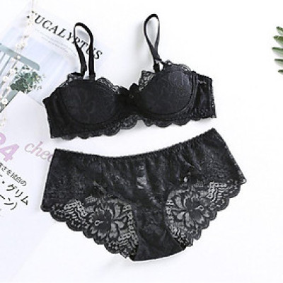 Bộ Đồ Lót Ren Mềm Có Gọng Đệm Mỏng Cup Ngang Sang Chảnh Hàng Loại Cao Cấp ( B391)